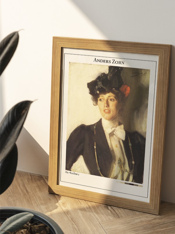 Anders Zorn Martha Dana Poster