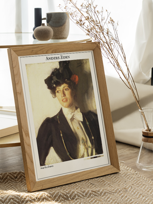 Anders Zorn Martha Dana Poster