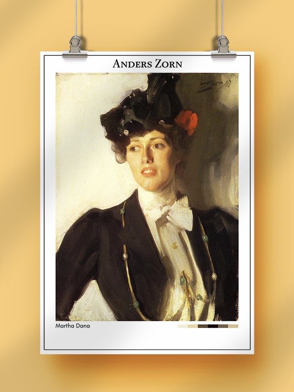 Anders Zorn Martha Dana Poster