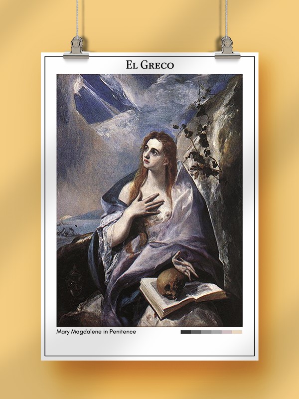 El Greco Mary Magdalene in Penitence Poster
