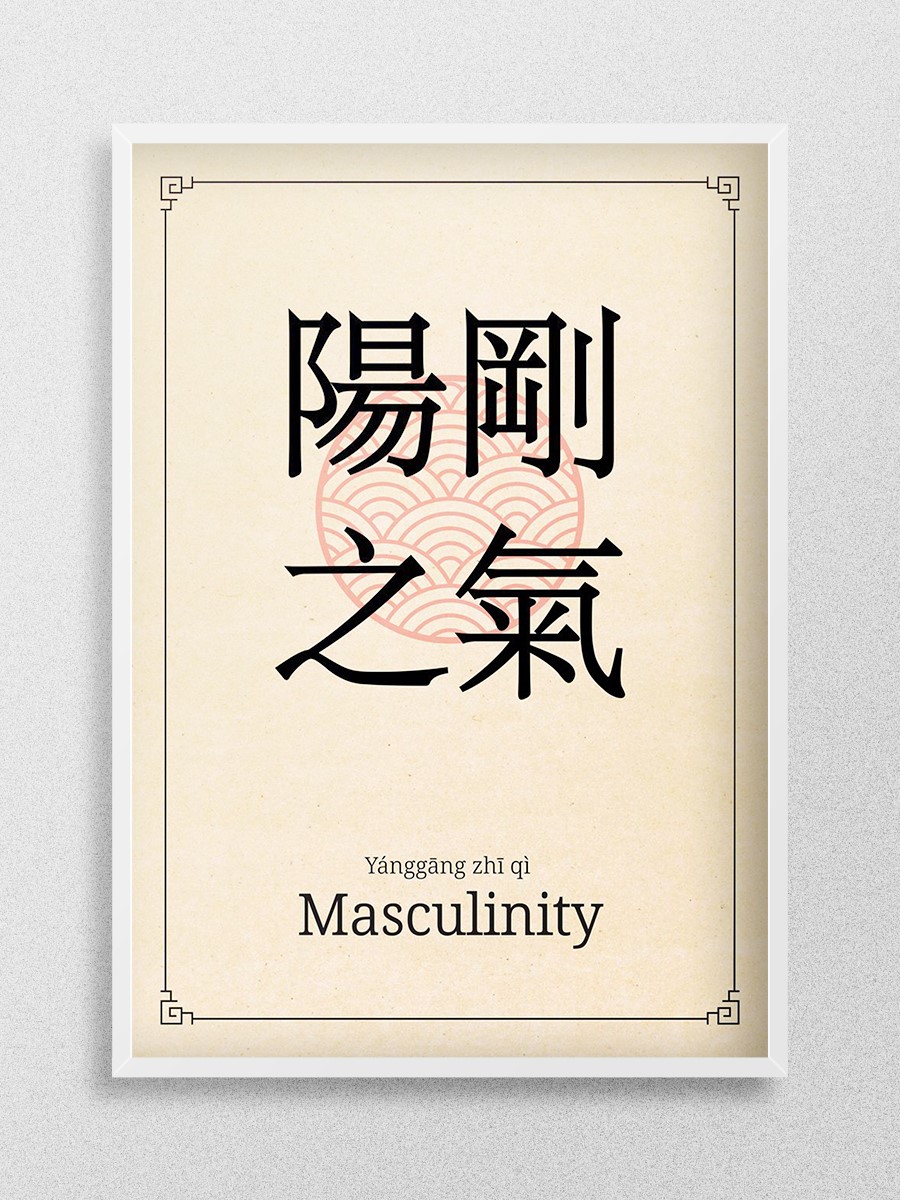 Masculinity China Style Anime Poster Çerçevesiz Yüksek Kalite Anime Duvar Poster