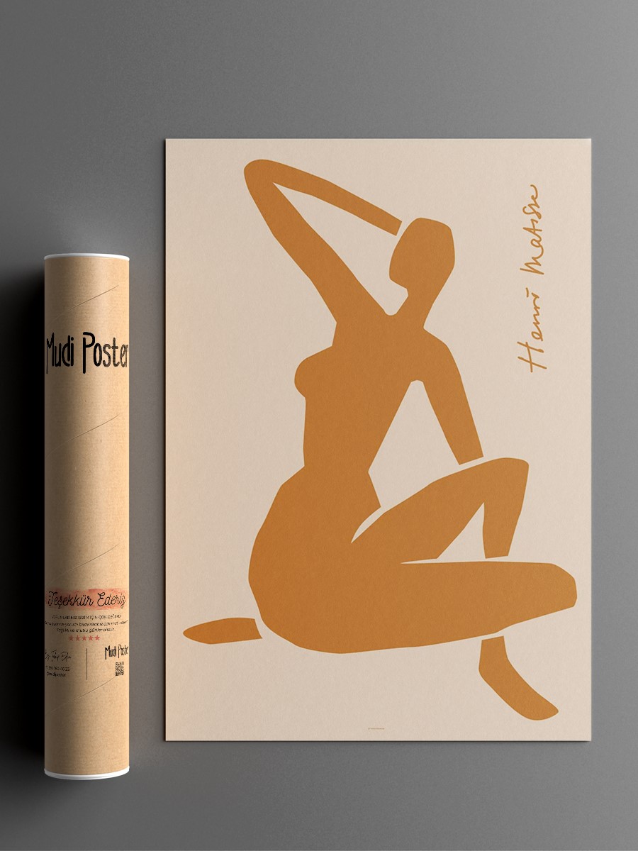 Matisse Cotta Nude Poster Modern Duvar Tablosu Çerçevesiz Poster Salon, Mutfak Ve Ofis Duvar Dekoru