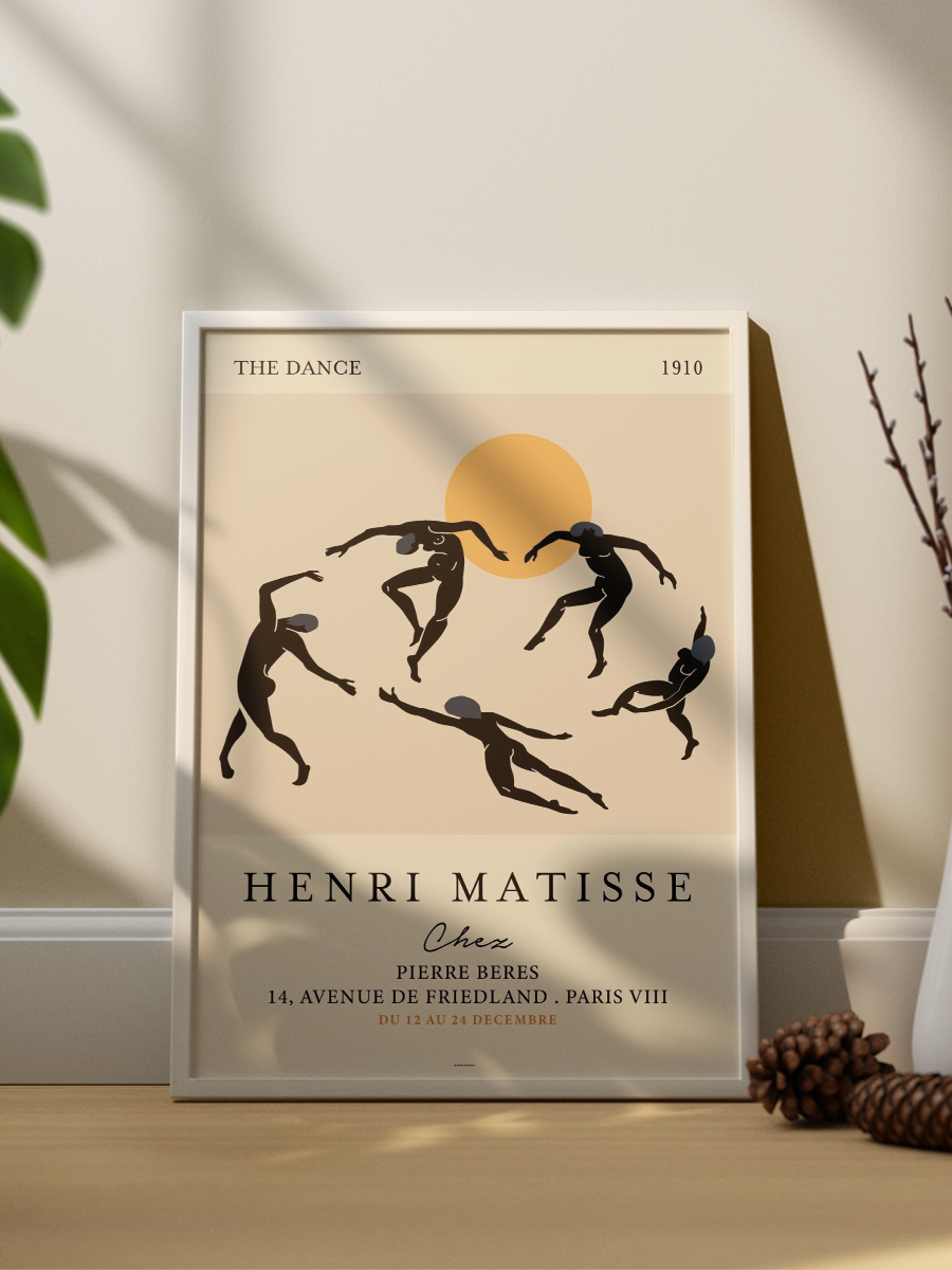 Matisse Soyut Dans Poster Modern Duvar Tablosu Çerçevesiz Poster Salon, Mutfak Ve Ofis Duvar Dekoru