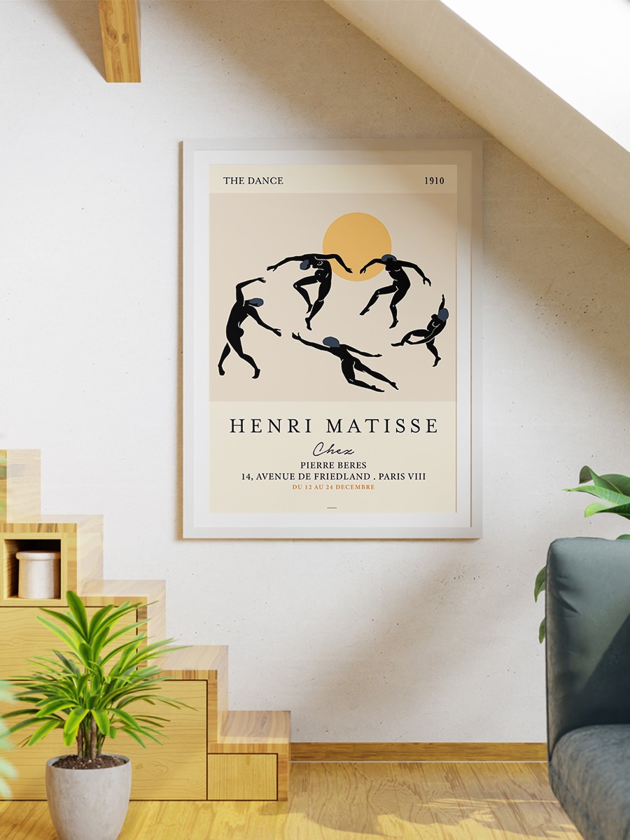 Matisse Soyut Dans Poster Modern Duvar Tablosu Çerçevesiz Poster Salon, Mutfak Ve Ofis Duvar Dekoru