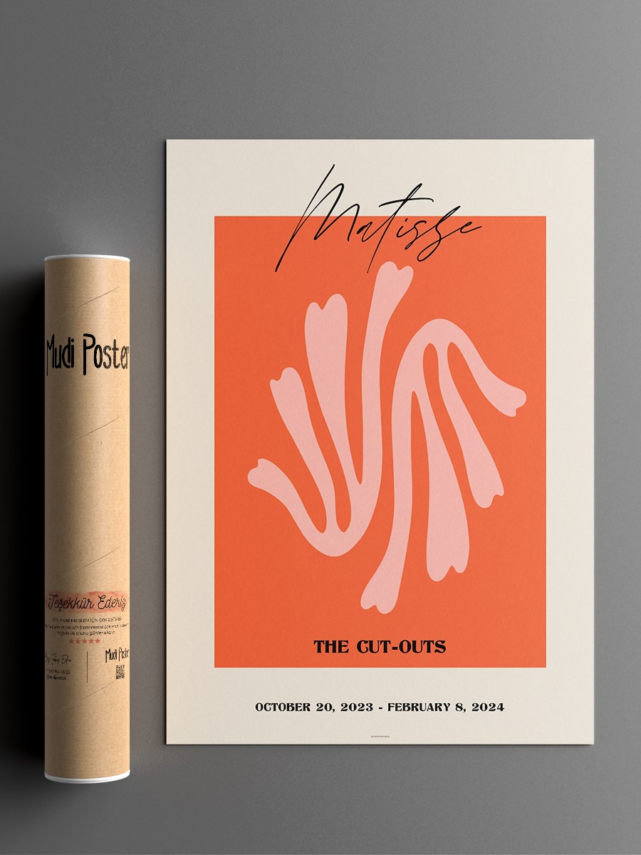 Matisse Soyut Poster Modern Duvar Tablosu Çerçevesiz Poster Salon, Mutfak Ve Ofis Duvar Dekoru