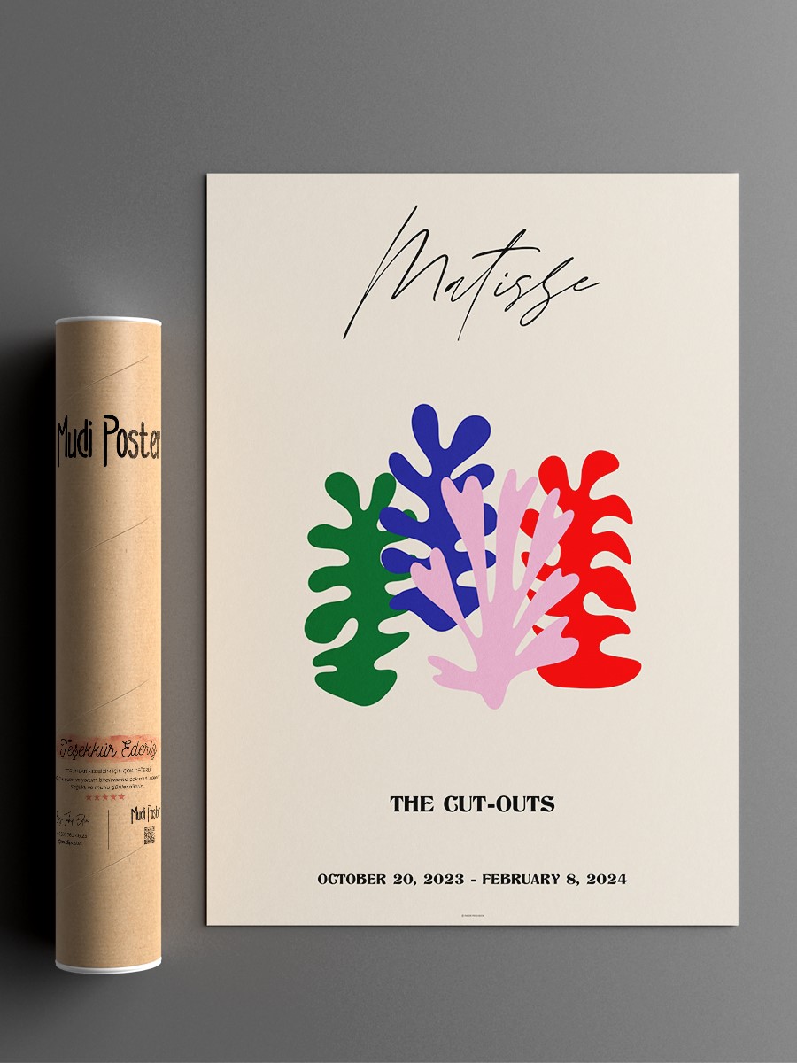 Matisse Soyut Poster Modern Duvar Tablosu Çerçevesiz Poster Salon, Mutfak Ve Ofis Duvar Dekoru