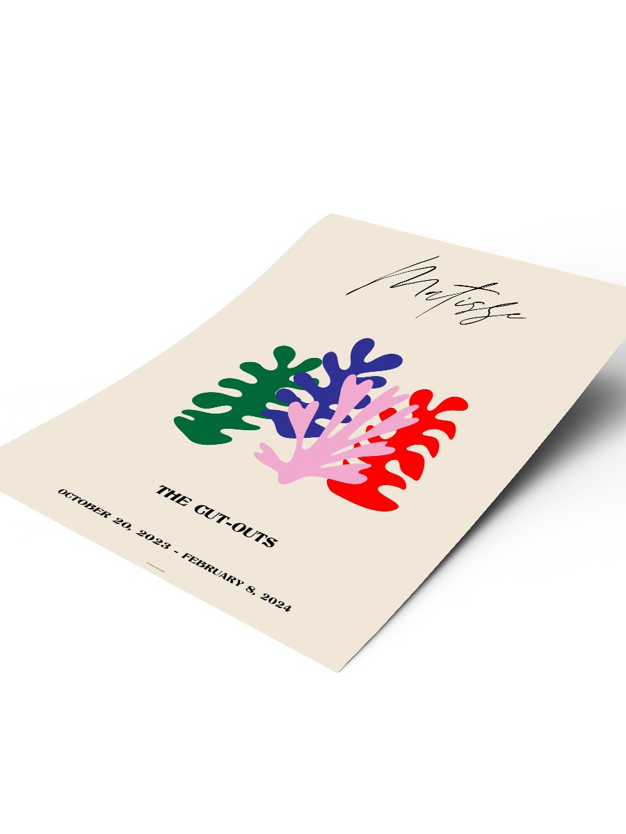 Matisse Soyut Poster Modern Duvar Tablosu Çerçevesiz Poster Salon, Mutfak Ve Ofis Duvar Dekoru