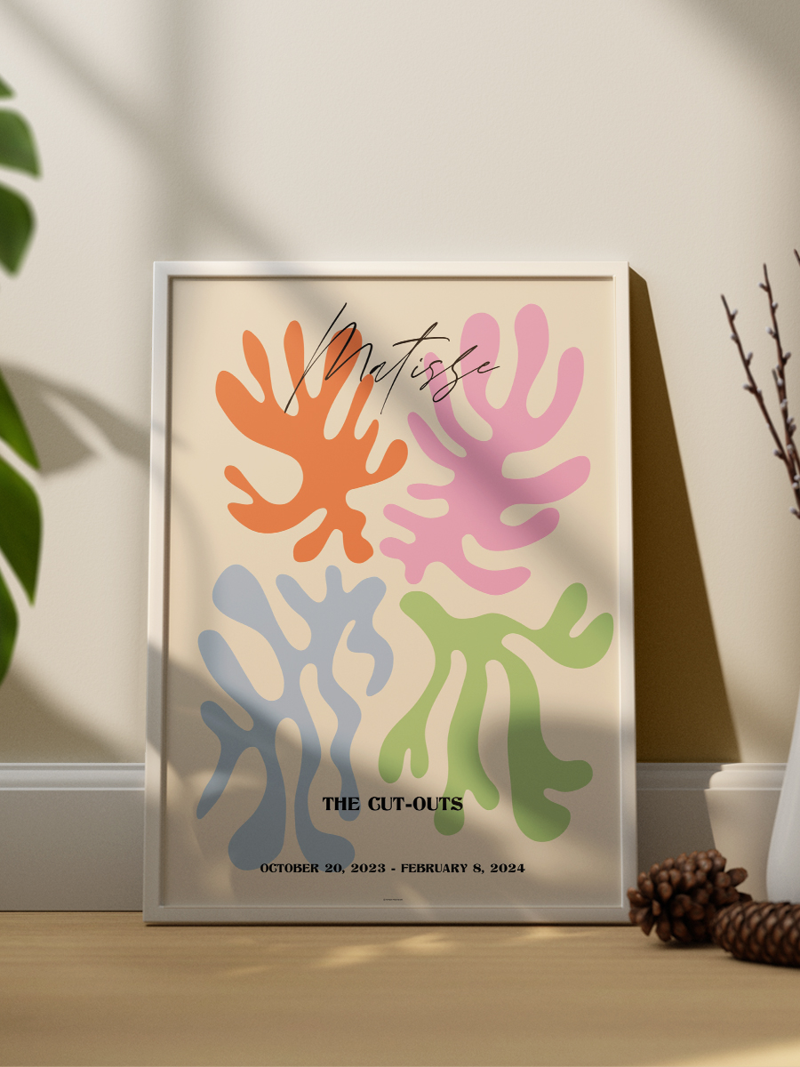 Matisse Soyut Plants Poster Modern Duvar Tablosu Çerçevesiz Poster Salon, Mutfak Ve Ofis Duvar Dekoru