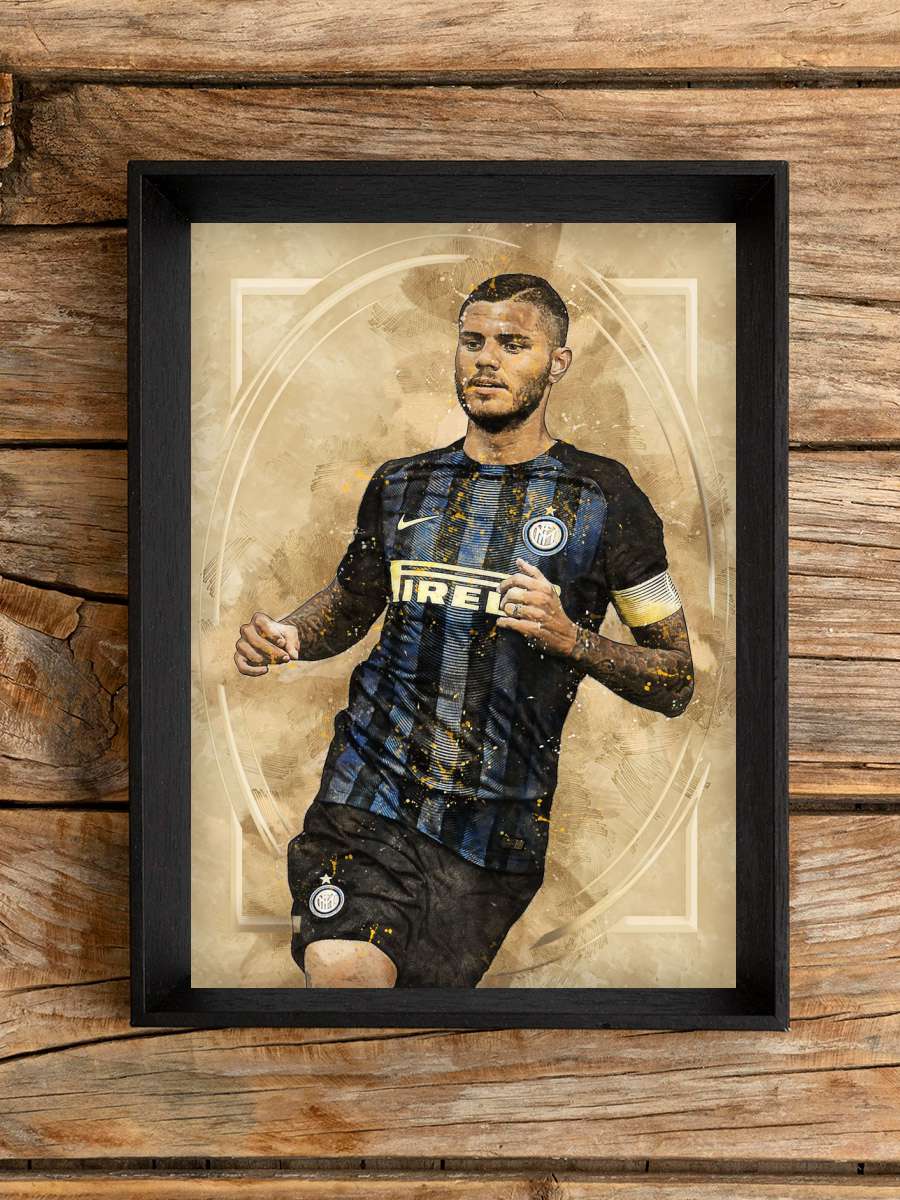Mauro Icardi Futbol Poster Çerçevesiz Yüksek Kalite Futbolcu Duvar Poster