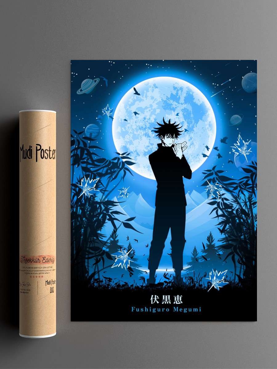 Megumi Jujutsu Kaisen Anime Poster Çerçevesiz Yüksek Kalite Anime Duvar Poster