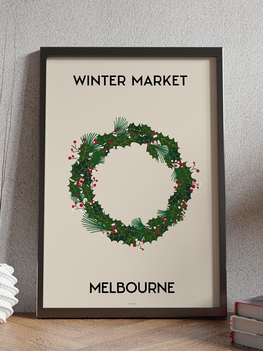 Melbourne Soyut Modern Poster Çerçevesiz Duvar Tablosu Sanatsal Poster