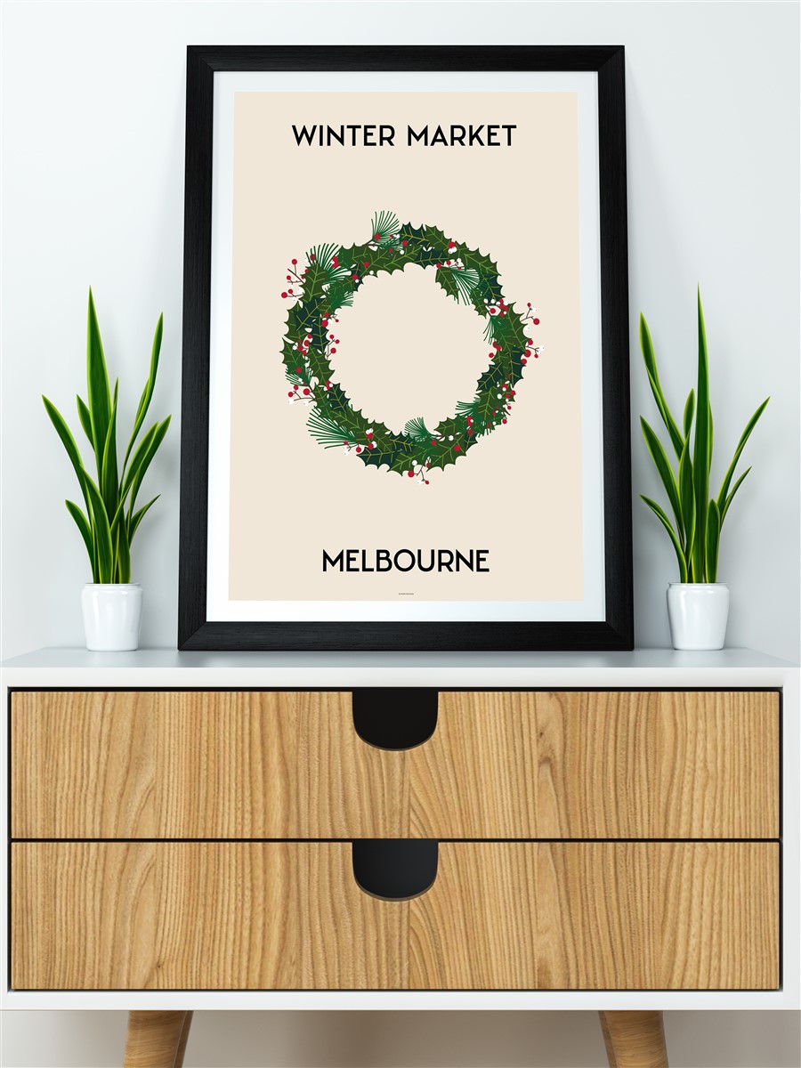 Melbourne Soyut Modern Poster Çerçevesiz Duvar Tablosu Sanatsal Poster