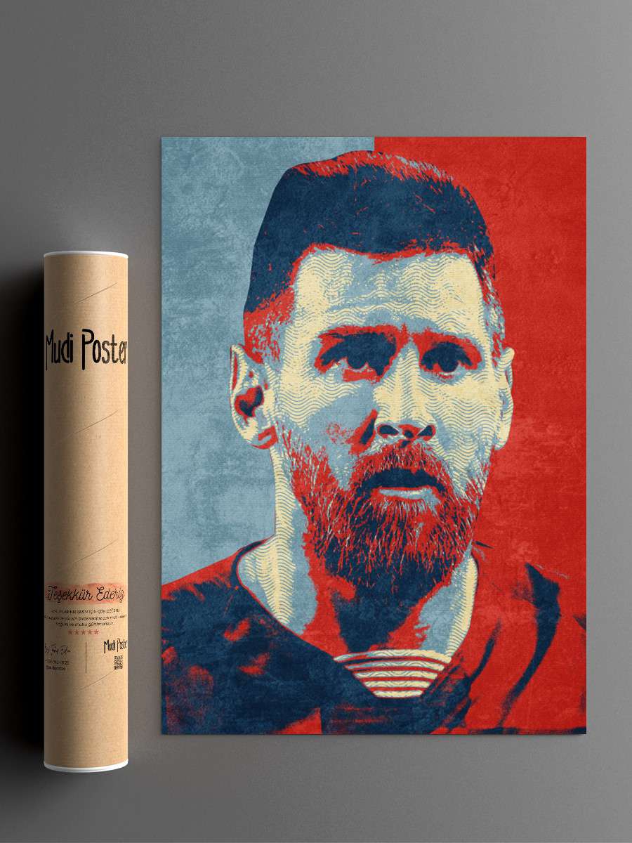 messi Futbol Poster Çerçevesiz Yüksek Kalite Futbolcu Duvar Poster