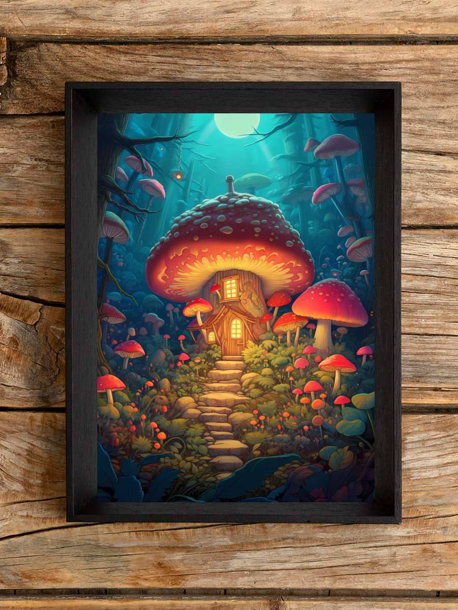 Midnight Moon House Anime Poster Çerçevesiz Yüksek Kalite Anime Duvar Poster