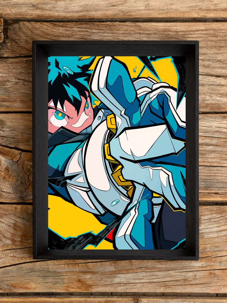 Midoriya MHA Anime Poster Çerçevesiz Yüksek Kalite Anime Duvar Poster