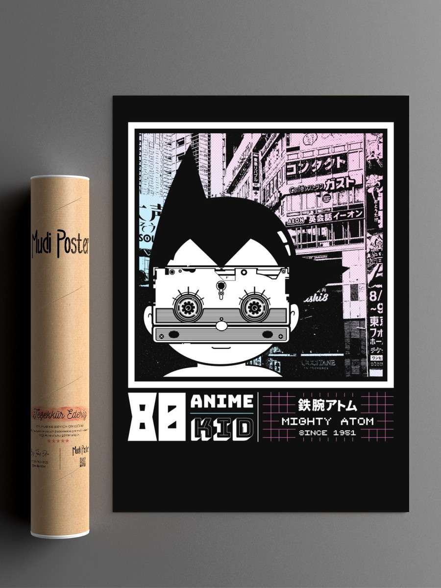 Mighty Atom Anime Poster Çerçevesiz Yüksek Kalite Anime Duvar Poster