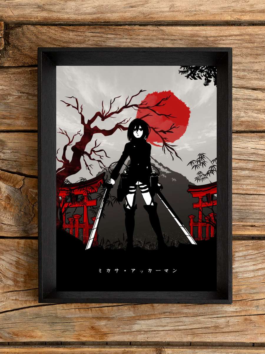Mikasa Ackerman Anime Poster Çerçevesiz Yüksek Kalite Anime Duvar Poster