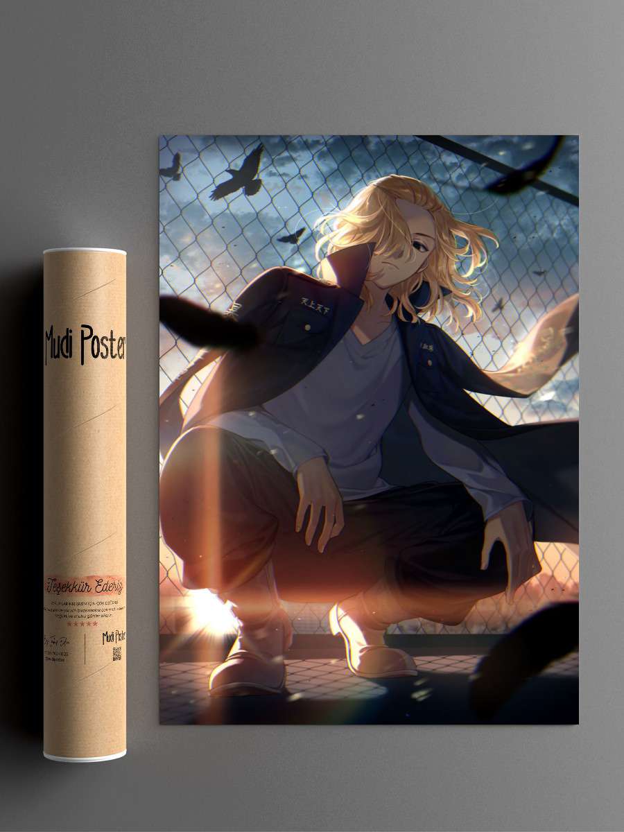 mikey tokyo revengers Anime Poster Çerçevesiz Yüksek Kalite Anime Duvar Poster