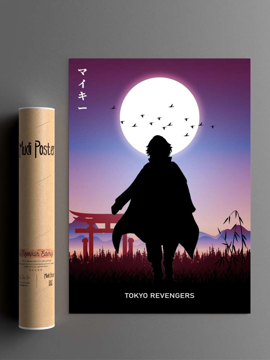 Mikey Tokyo Revengers Anime Poster Çerçevesiz Yüksek Kalite Anime Duvar Poster