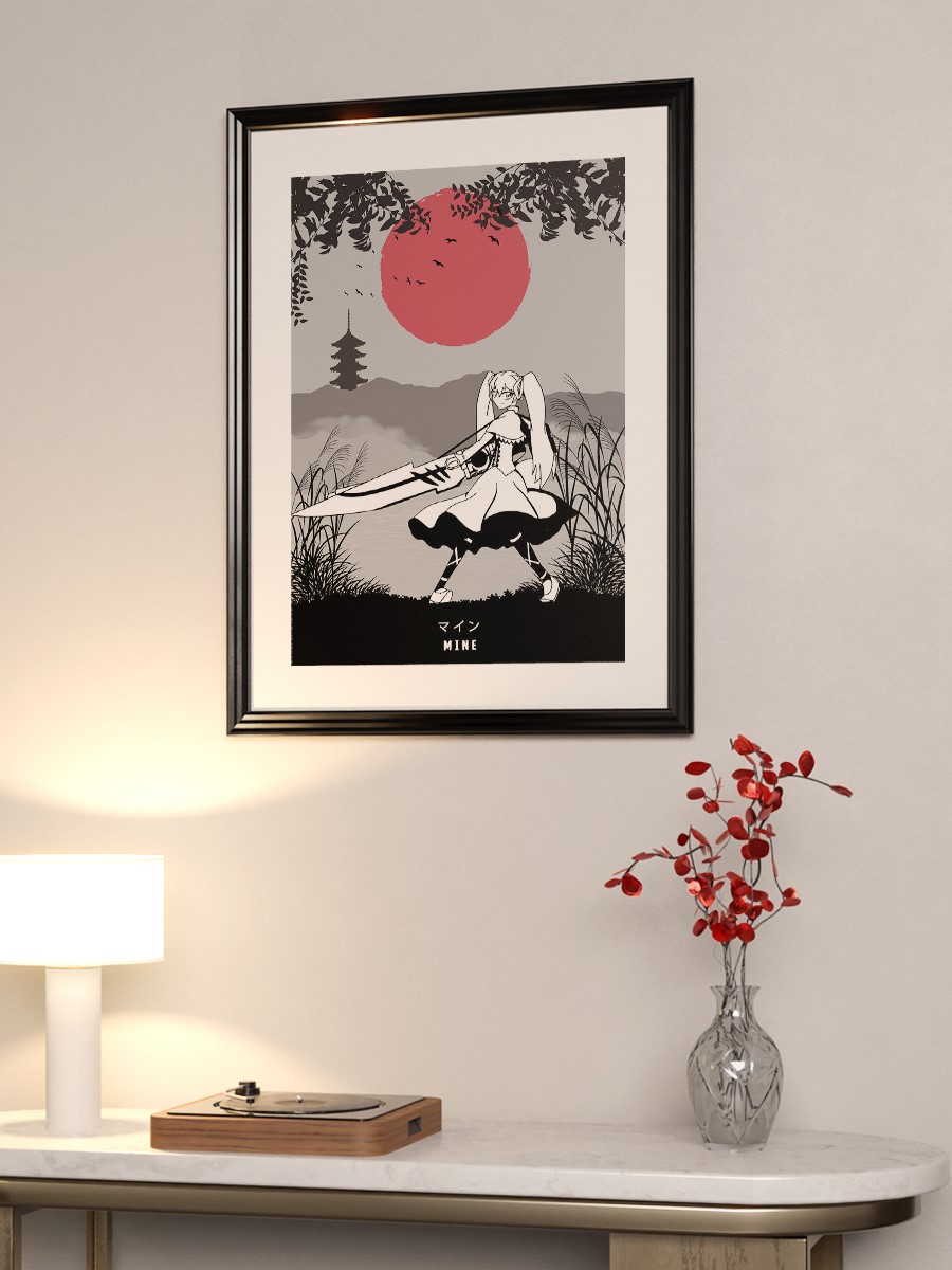 Mine Akame ga kill  Anime Poster Çerçevesiz Yüksek Kalite Anime Duvar Poster