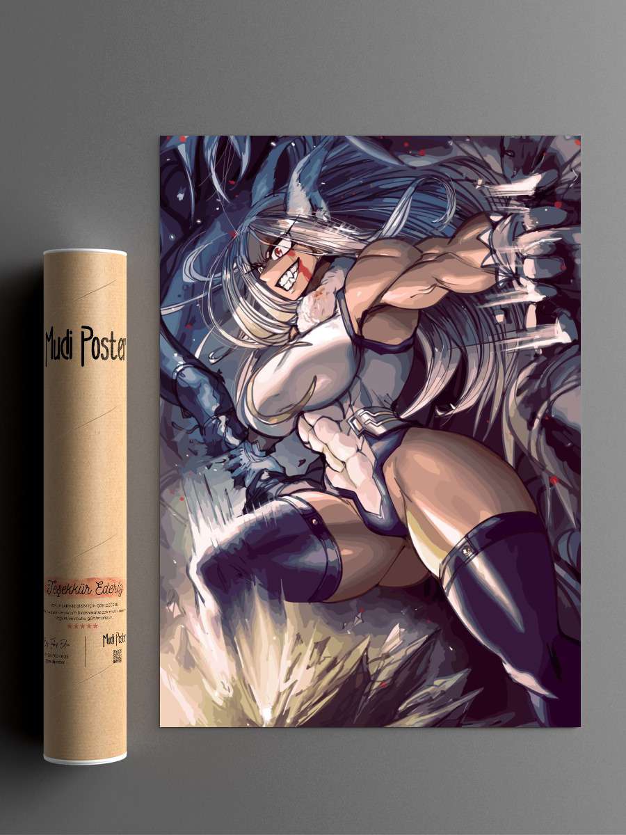 mirko demon slayer Anime Poster Çerçevesiz Yüksek Kalite Anime Duvar Poster