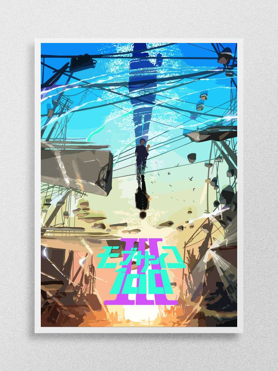 Mob psycho 100 Anime Poster Çerçevesiz Yüksek Kalite Anime Duvar Poster