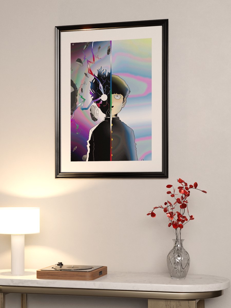 Mob Psycho 100 Anime Poster Çerçevesiz Yüksek Kalite Anime Duvar Poster