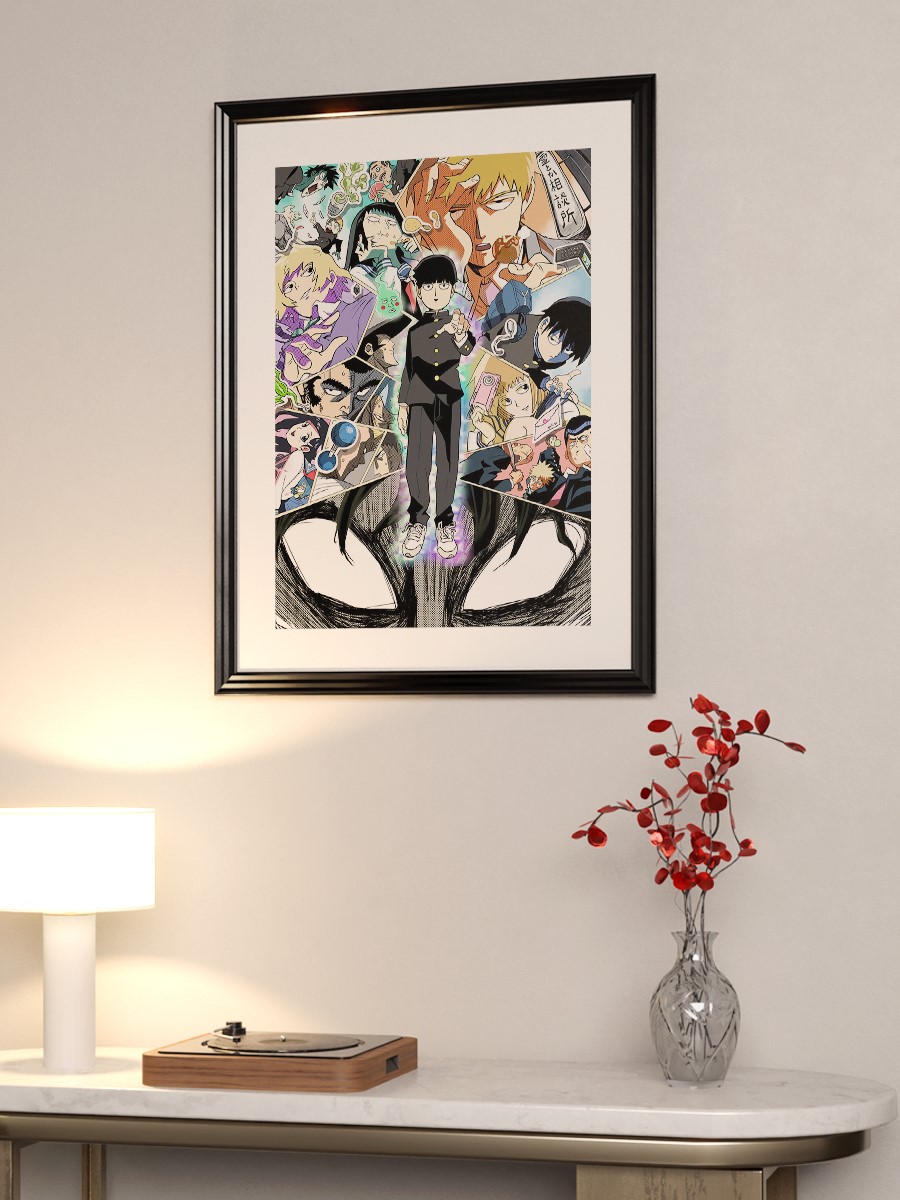 Mob psycho 100 Anime Poster Çerçevesiz Yüksek Kalite Anime Duvar Poster