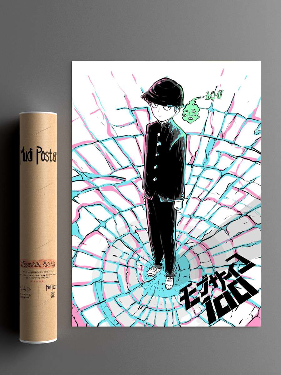 mob psycho 100 Anime Poster Çerçevesiz Yüksek Kalite Anime Duvar Poster