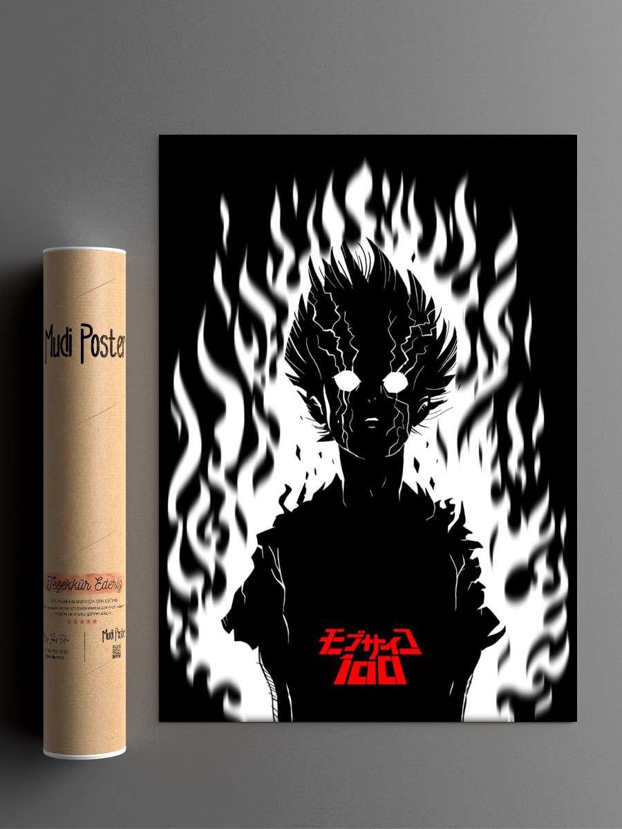 Mob Psycho 100 Anime Poster Çerçevesiz Yüksek Kalite Anime Duvar Poster