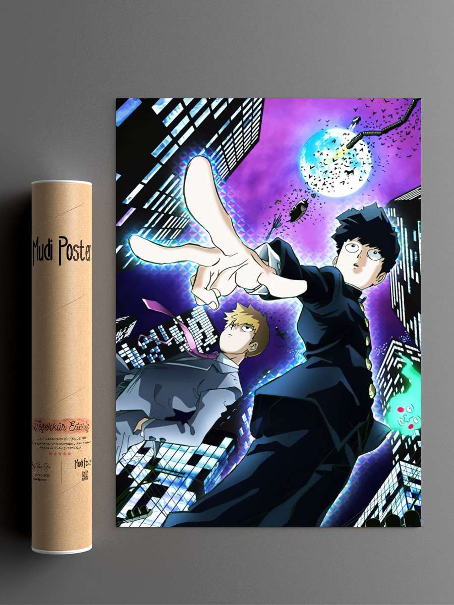 Mob Psycho 100 Anime Poster Çerçevesiz Yüksek Kalite Anime Duvar Poster
