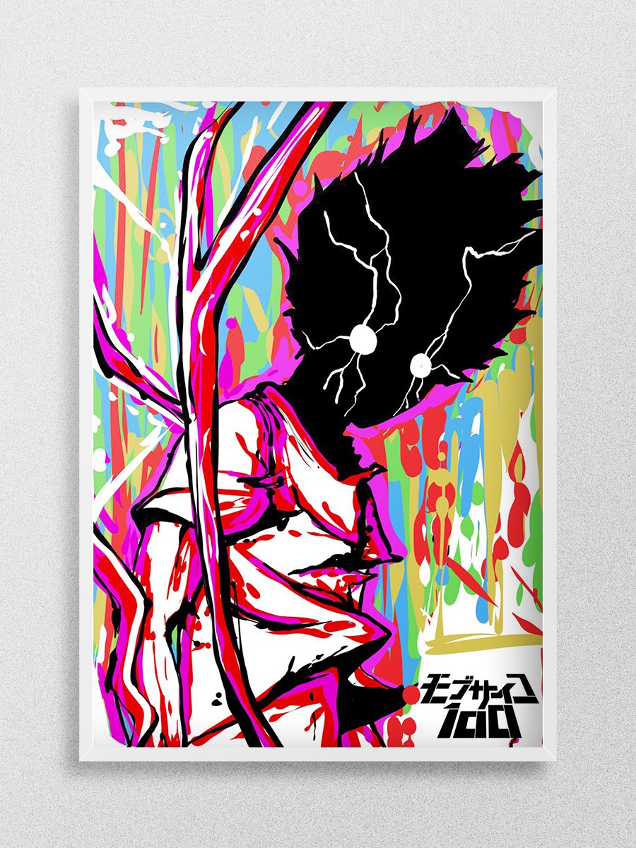 mob psycho 100 Anime Poster Çerçevesiz Yüksek Kalite Anime Duvar Poster