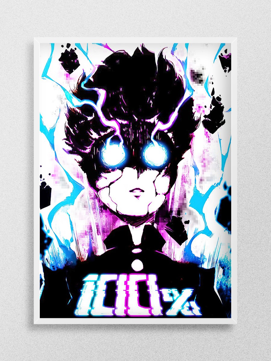 Mob Psycho 100 Anime Poster Çerçevesiz Yüksek Kalite Anime Duvar Poster