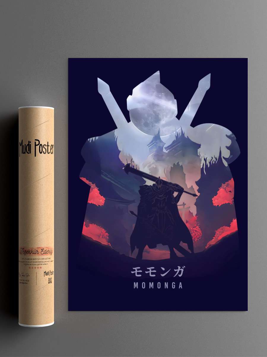 Momonga Overlord Anime Anime Poster Çerçevesiz Yüksek Kalite Anime Duvar Poster