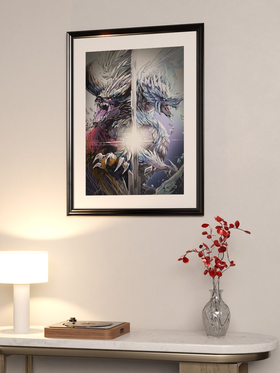 Monster Hunter World Anime Poster Çerçevesiz Yüksek Kalite Anime Duvar Poster