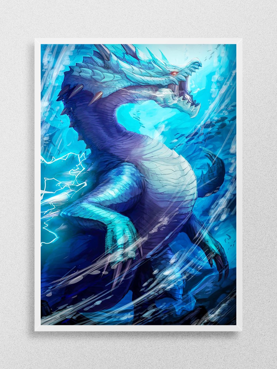 Monster Hunter World Anime Poster Çerçevesiz Yüksek Kalite Anime Duvar Poster