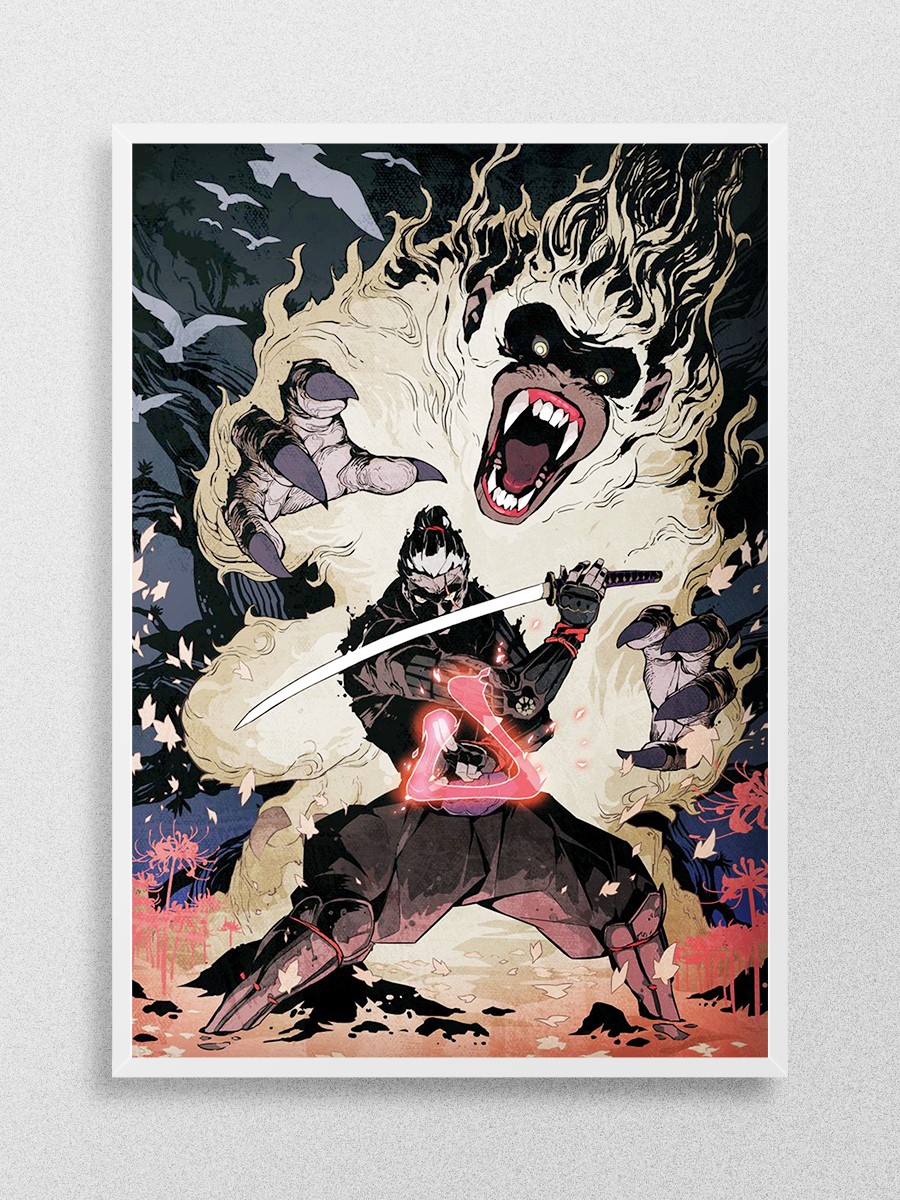 Monster Slayer Anime Poster Çerçevesiz Yüksek Kalite Anime Duvar Poster