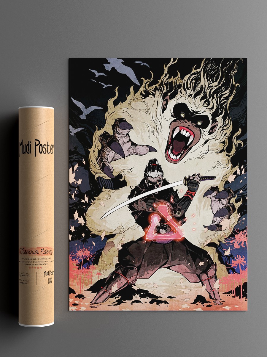 Monster Slayer Anime Poster Çerçevesiz Yüksek Kalite Anime Duvar Poster