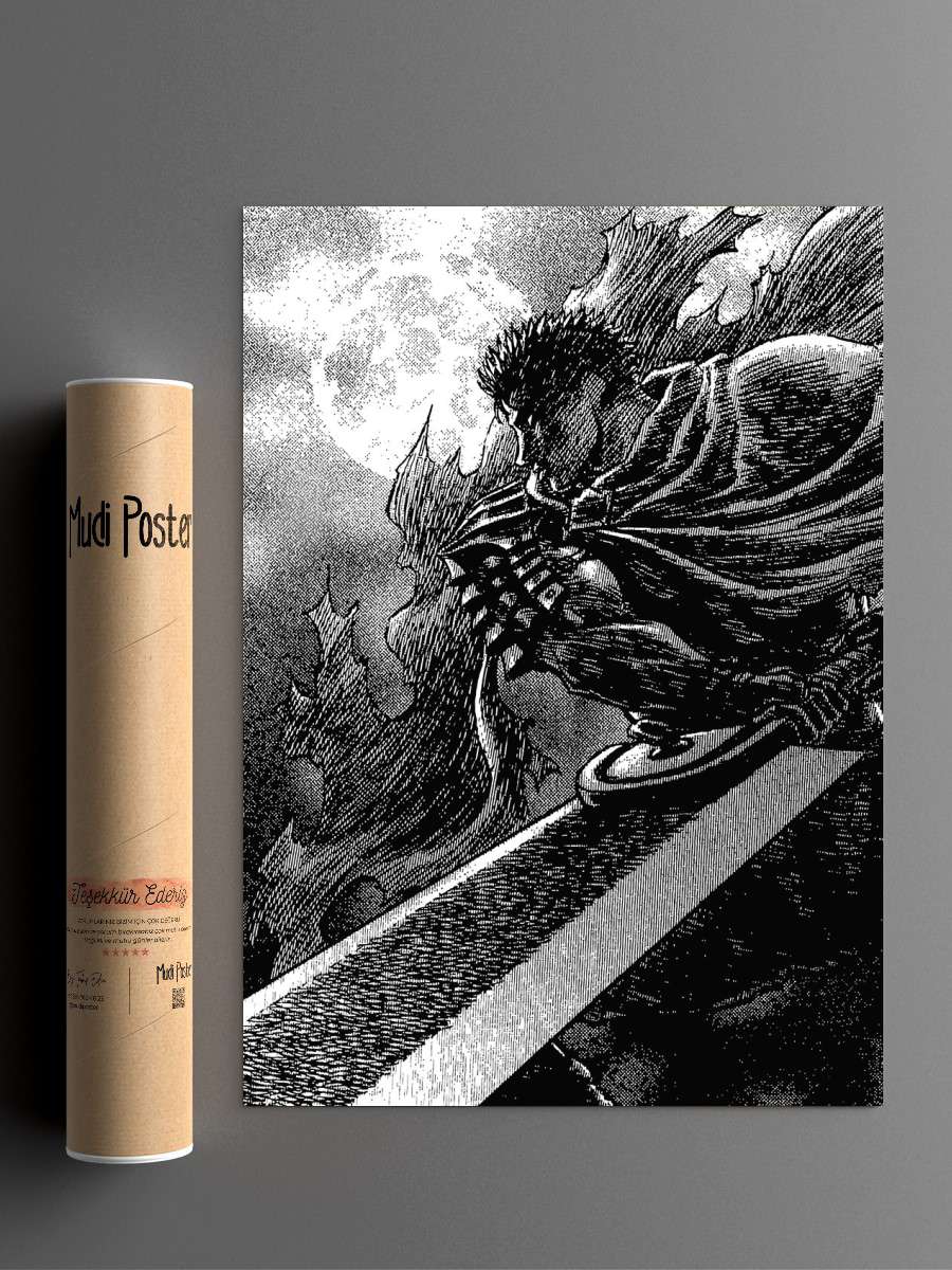Moon Knight Anime Poster Çerçevesiz Yüksek Kalite Anime Duvar Poster