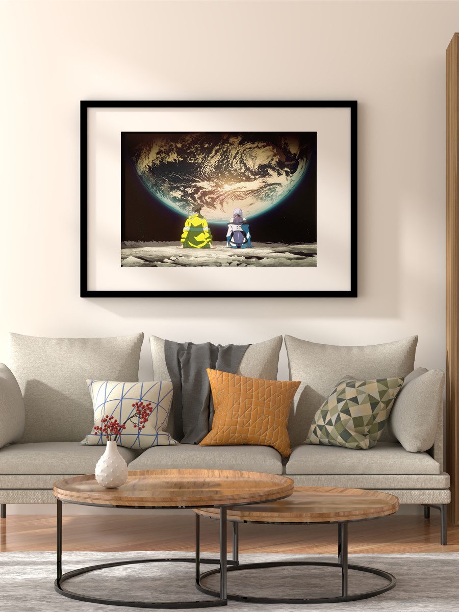 Moon Trip Anime Poster Çerçevesiz Yüksek Kalite Anime Duvar Poster