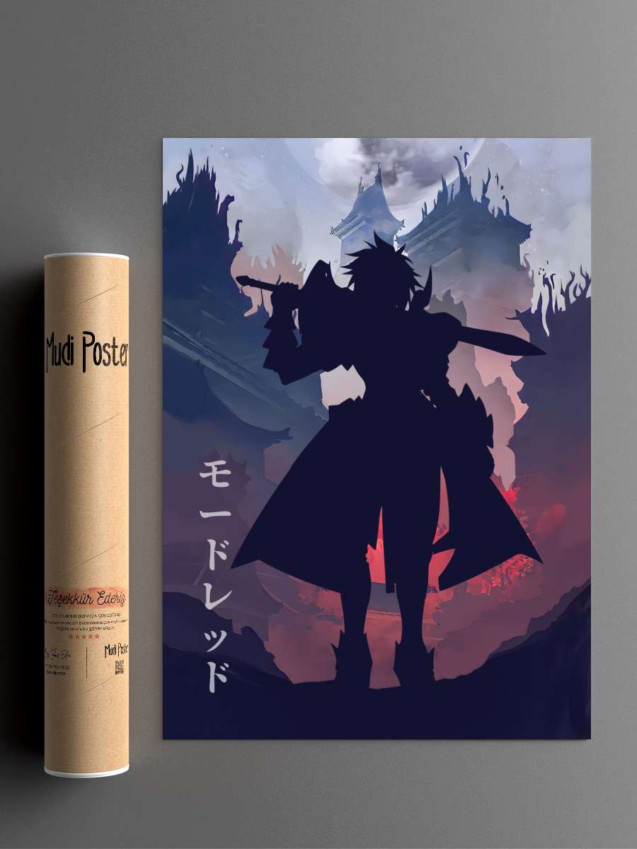 Mordred Fate Anime Anime Poster Çerçevesiz Yüksek Kalite Anime Duvar Poster