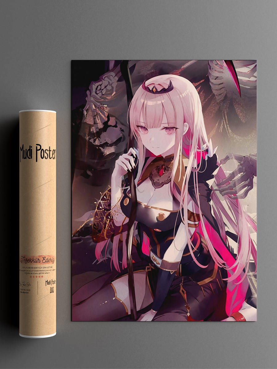 Mori Calliope Anime Poster Çerçevesiz Yüksek Kalite Anime Duvar Poster