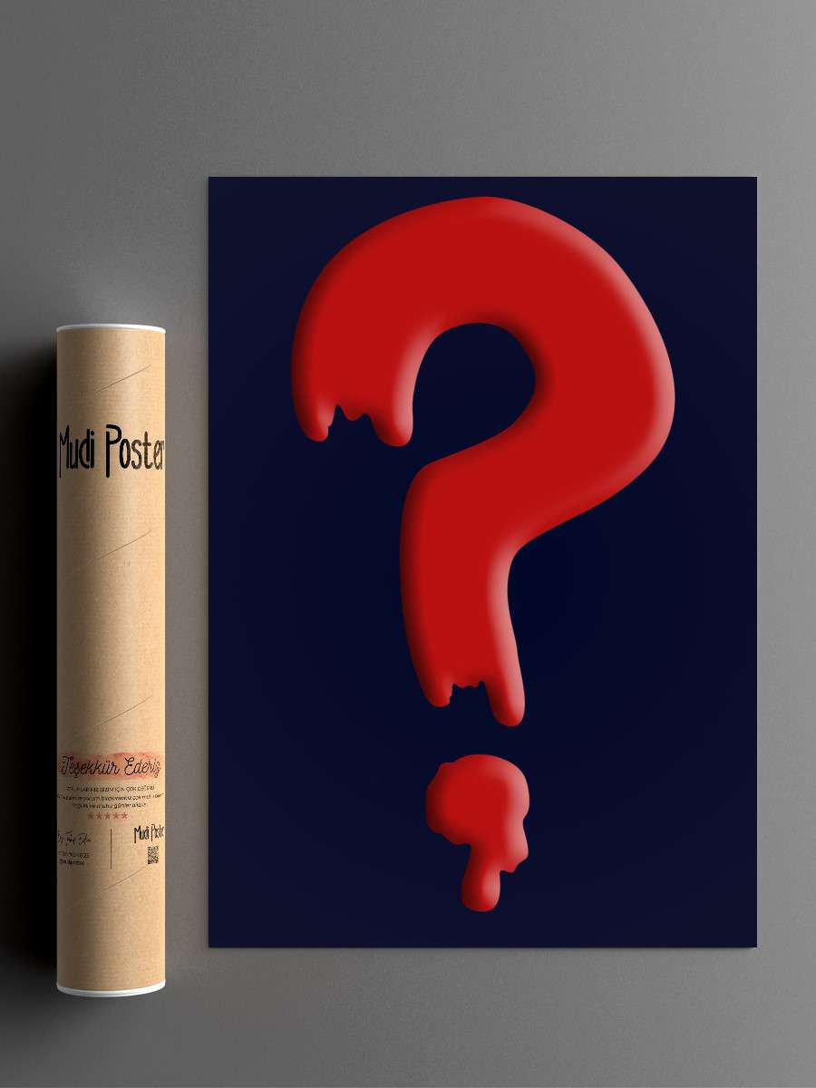 Mousse Question Mark Anime Poster Çerçevesiz Yüksek Kalite Anime Duvar Poster