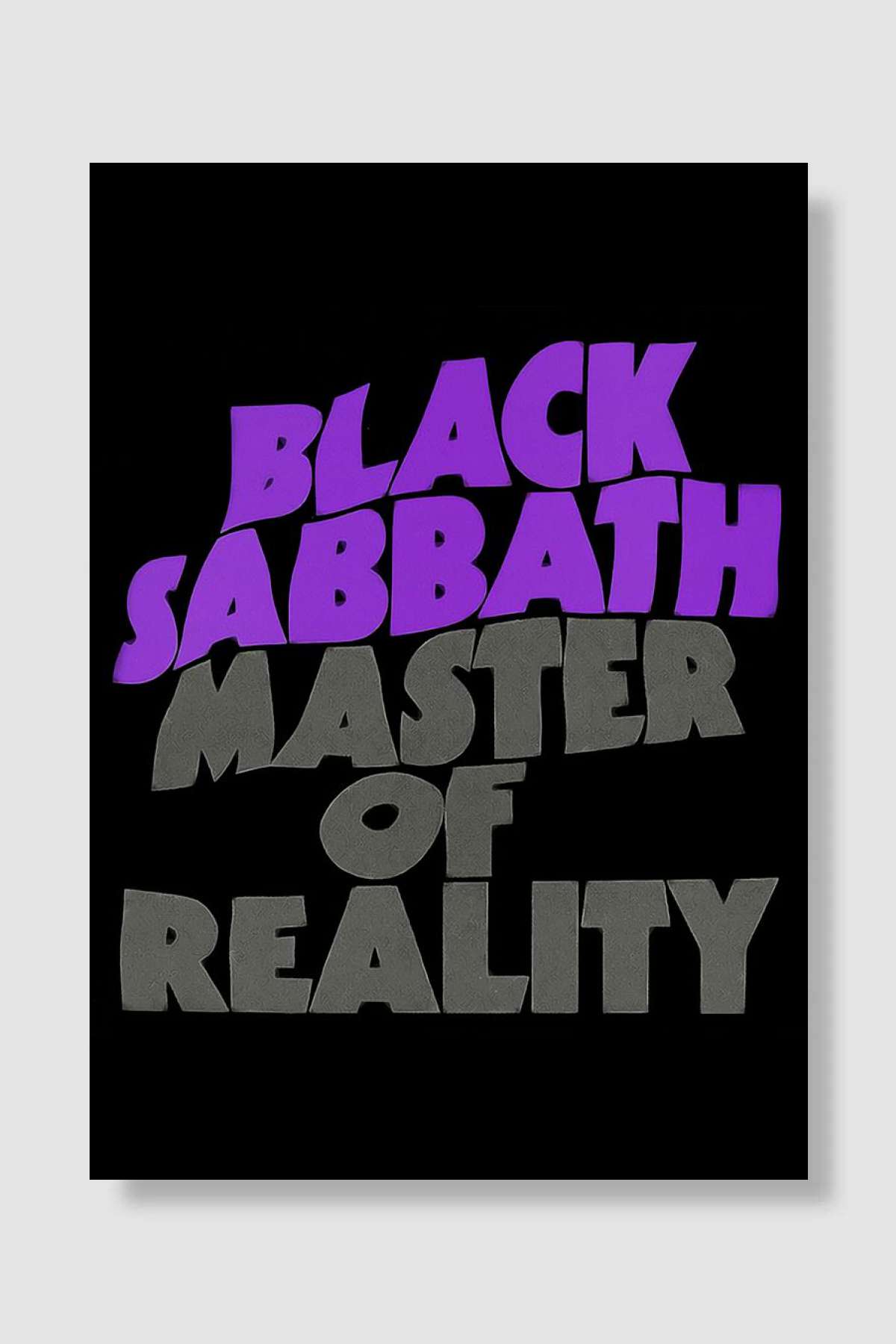 Black Sabath Heavy Metal Müzik Poster Çerçevesiz Yüksek Kalite Müzik Afiş Duvar Poster