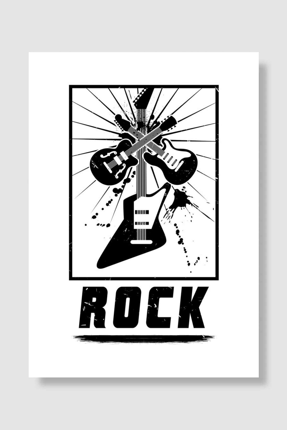 Rock Müzik Poster Çerçevesiz Yüksek Kalite Müzik Afiş Duvar Poster