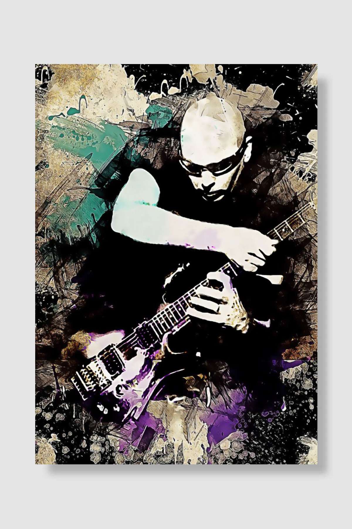 Joe satriani Müzik Poster Çerçevesiz Yüksek Kalite Müzik Afiş Duvar Poster