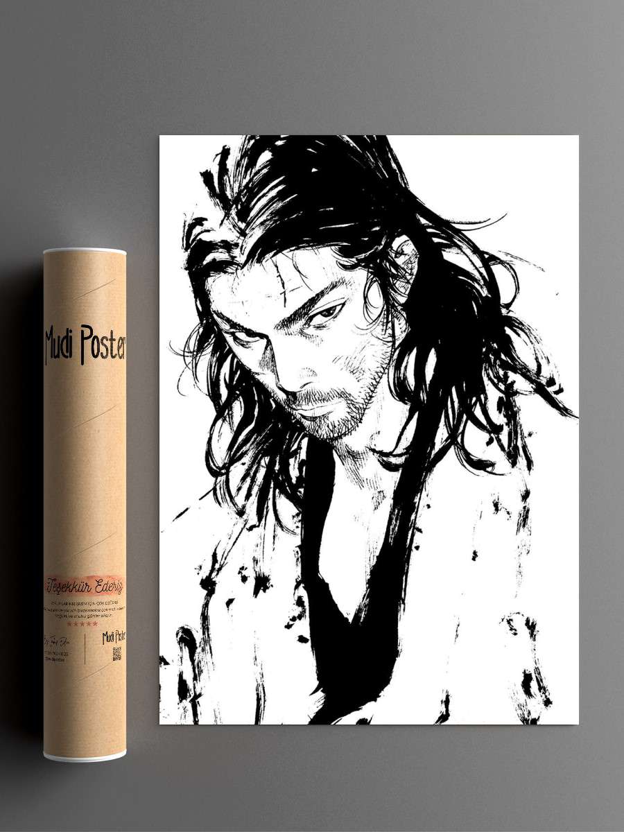 musashi miyamoto Anime Poster Çerçevesiz Yüksek Kalite Anime Duvar Poster
