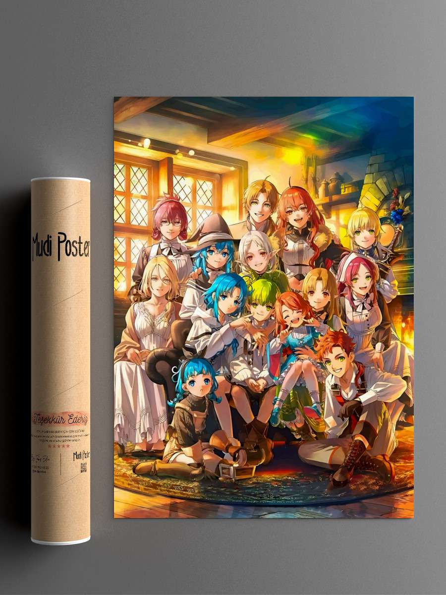Mushoku tensei anime Anime Poster Çerçevesiz Yüksek Kalite Anime Duvar Poster