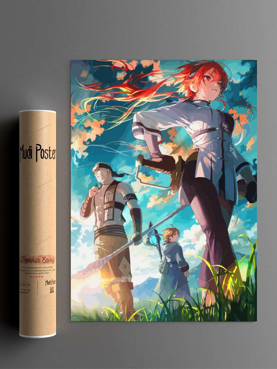 Mushoku Tensei Anime Poster Çerçevesiz Yüksek Kalite Anime Duvar Poster