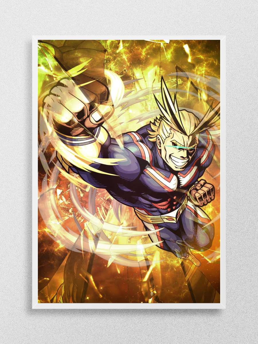 My Hero Academia All Might Anime Poster Çerçevesiz Yüksek Kalite Anime Duvar Poster